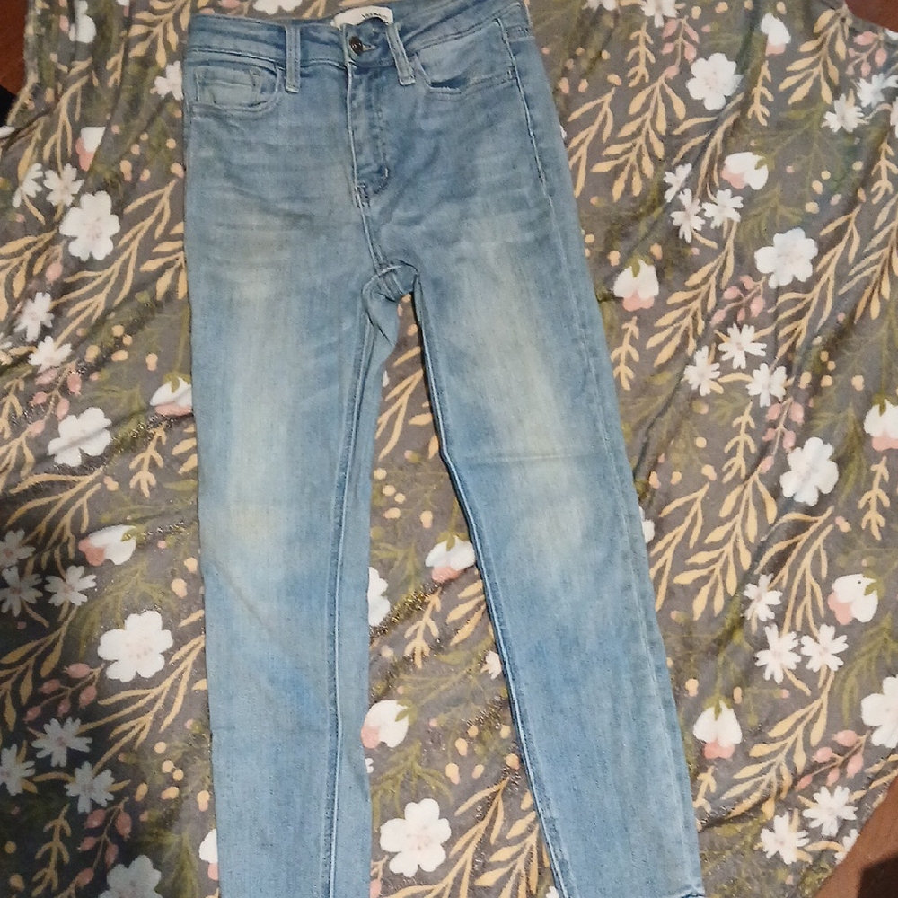 Stylish Light Blue Women's Skinny Jeans